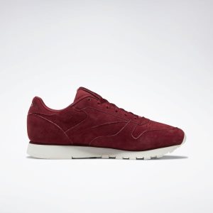 Adidasy Damskie Reebok Classic Leather Bordowe PL 80LUAVP